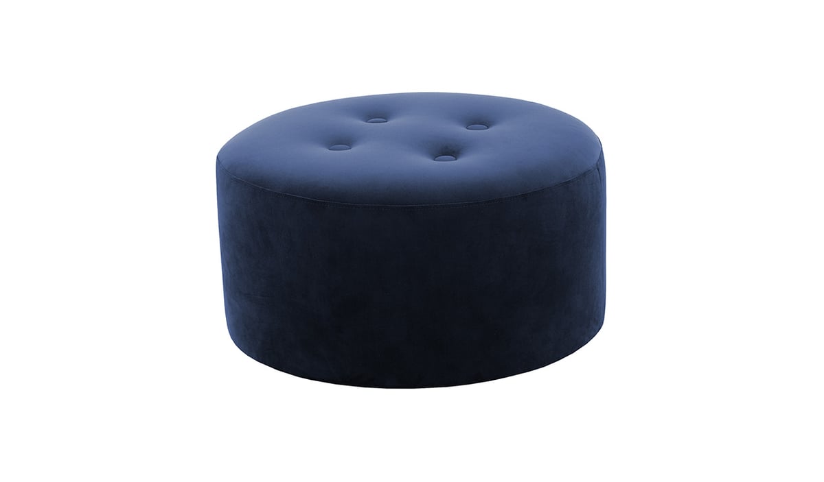 Flair Medium Round Pouffe 4 Buttons