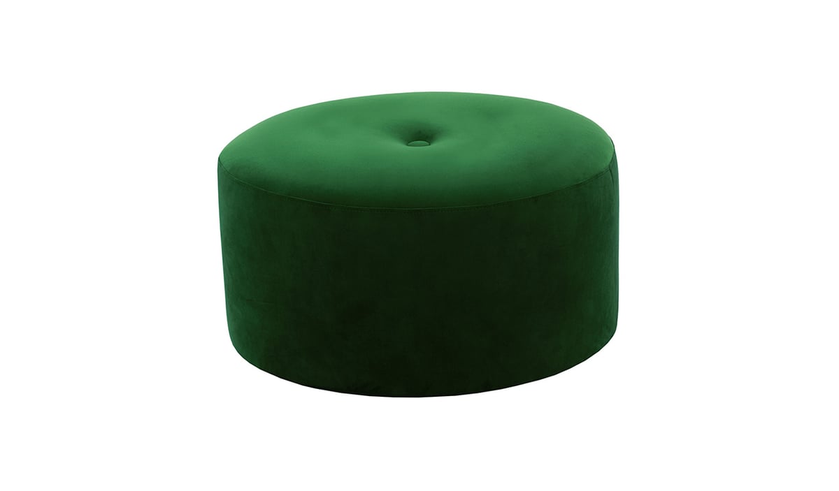 Flair Medium Round Pouffe 1 Button