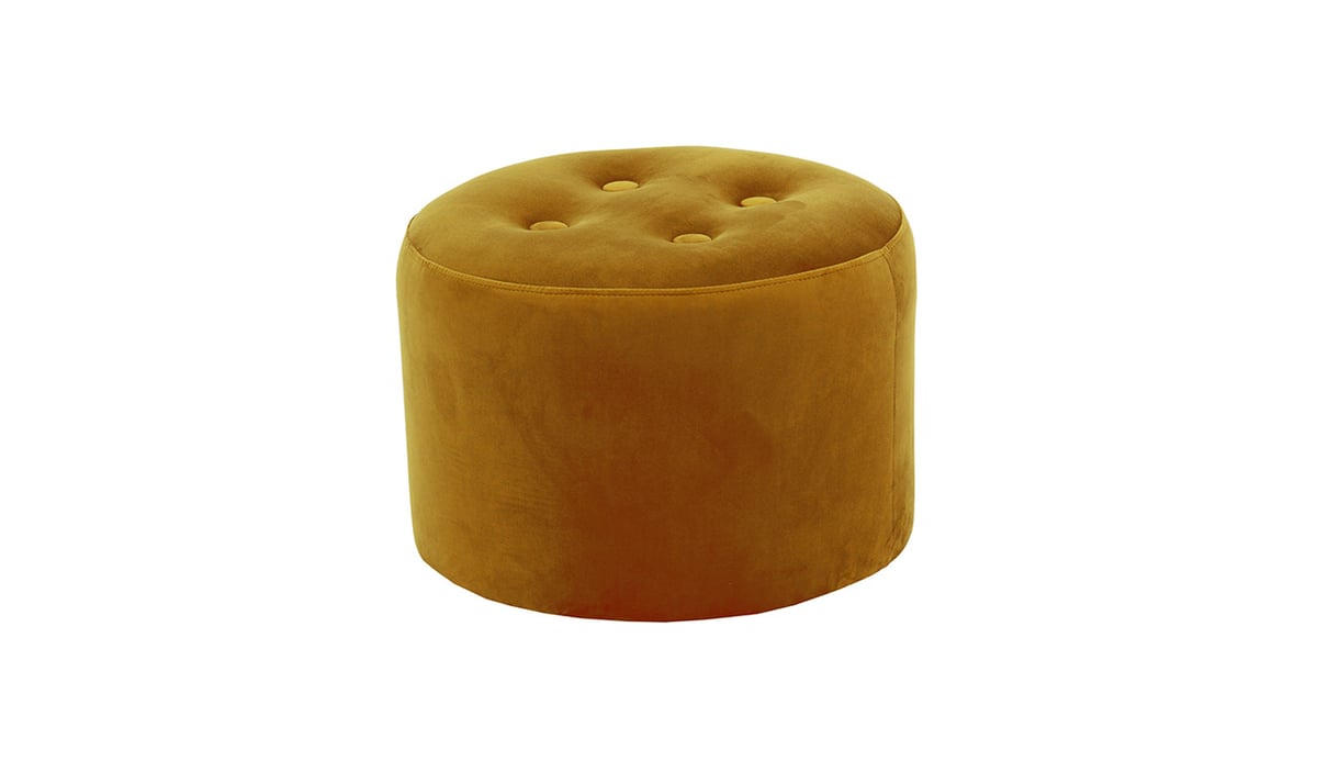 Flair Small Round Pouffe 4 Buttons