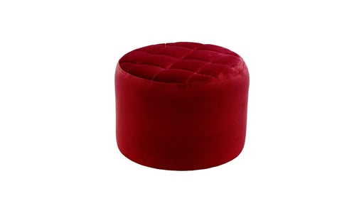 Flair Small Round Pouffe with Stitching Flair Small Round Pouffe with Stitching