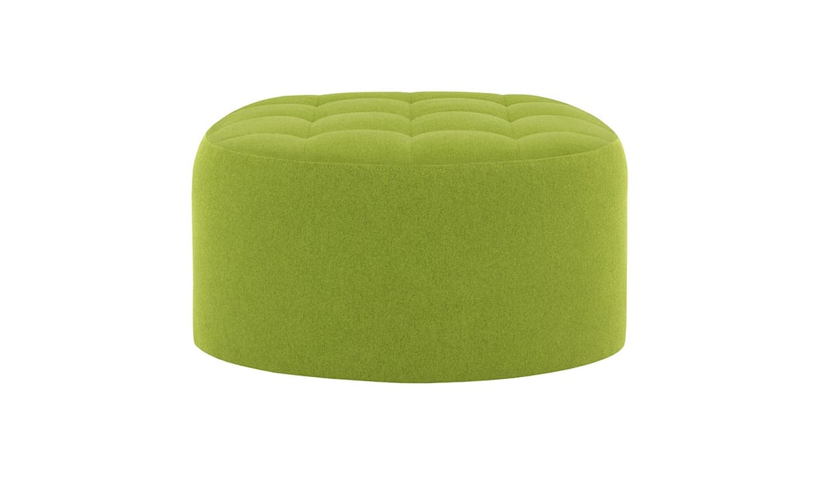 Flair Medium Round Pouffe with Stitching