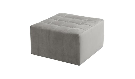 Flair Medium Square Pouffe with Stitching Flair Medium Square Pouffe with Stitching