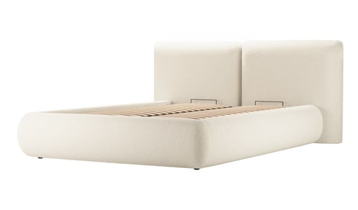 Upholstered bed Agape 6' with lift-up frame and bedding storage Upholstered bed Agape 6' with lift-up frame and bedding storage