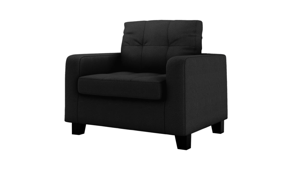 Gloss Faux Leather Armchair