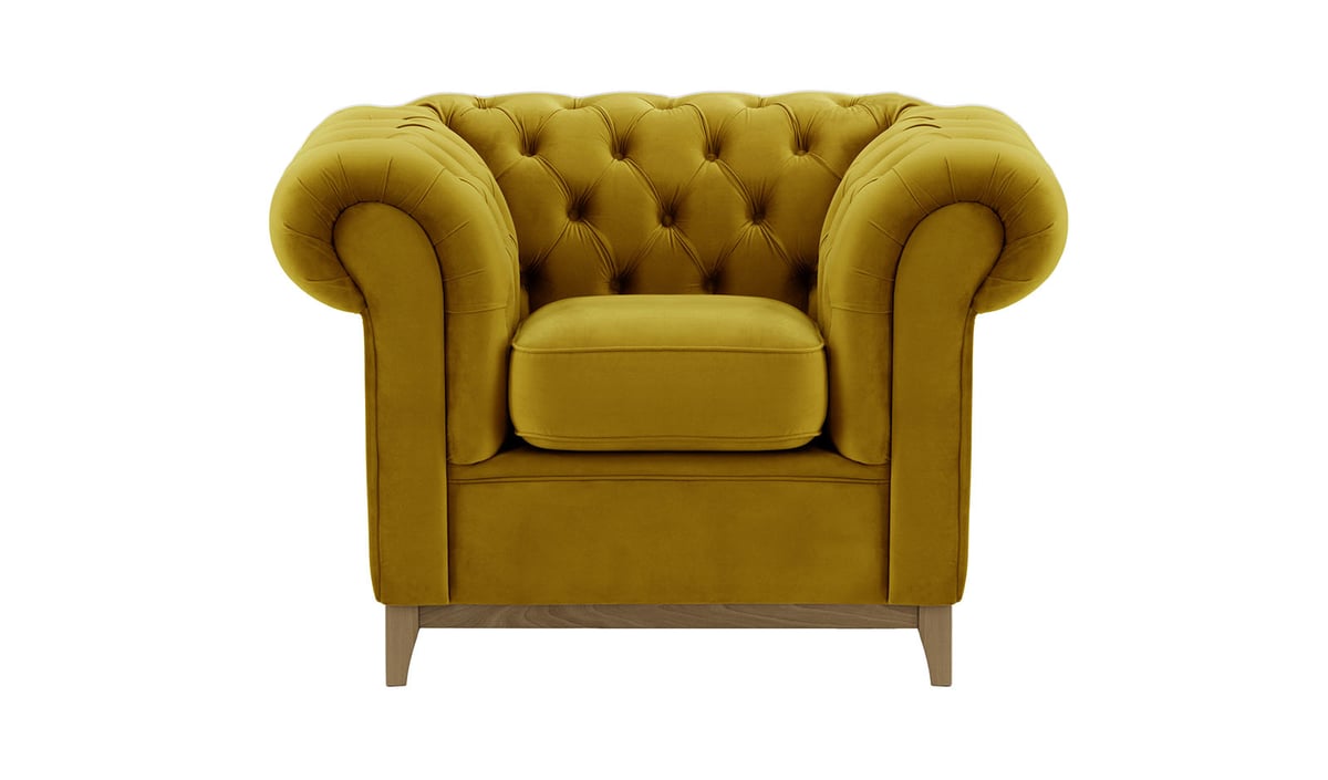 Chesterfield Wood Armchair