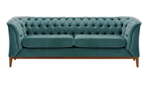 Chesterfield Modern 2,5 Seater Sofa Wood Chesterfield Modern 2,5 Seater Sofa Wood