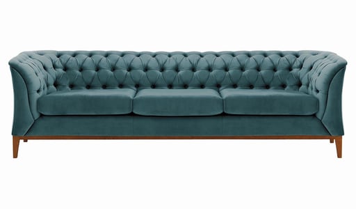 Chesterfield Modern 3 Seater Sofa Wood Chesterfield Modern 3 Seater Sofa Wood