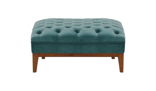 Chesterfield Modern Footstool Wood Chesterfield Modern Footstool Wood
