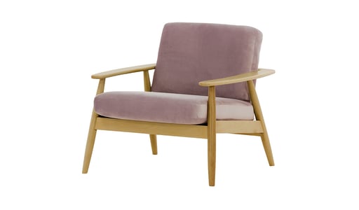 Demure Wood Frame Armchair Demure Wood Frame Armchair