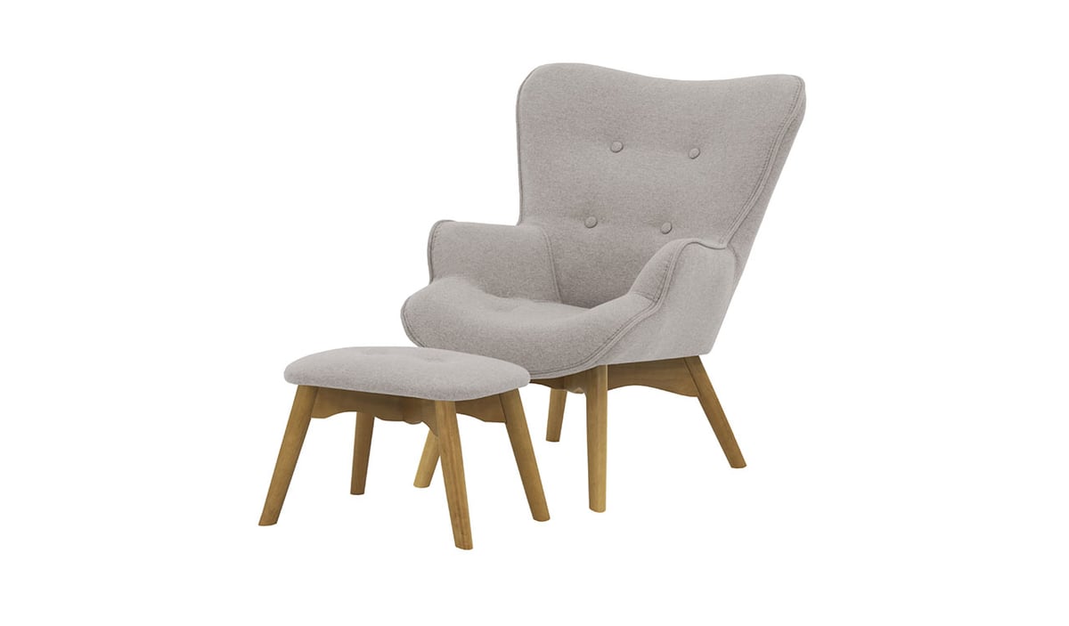 Ducon Mini Children's Wingback Chair + Footstool