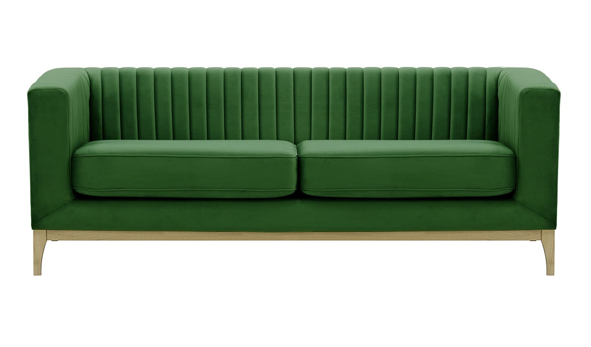 Slender Wood 3 Seater Sofa