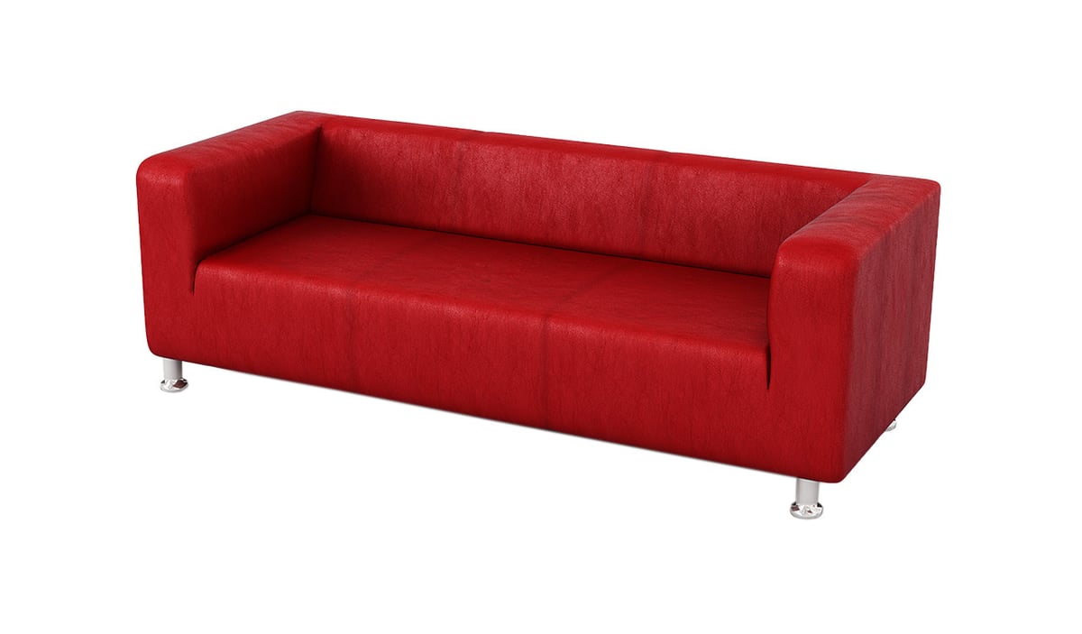 Scala 3 Seater Faux Leather Sofa