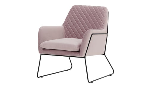Foxe Metal Frame Armchair with Stitching Foxe Metal Frame Armchair with Stitching