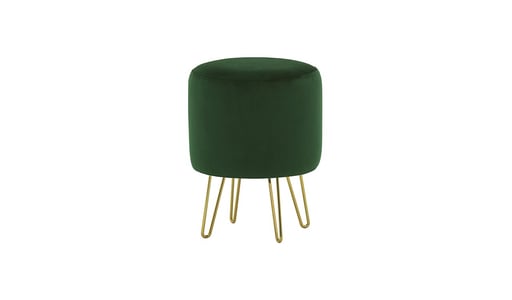 Flair Small Round Pouffe Metal Legs Flair Small Round Pouffe Metal Legs