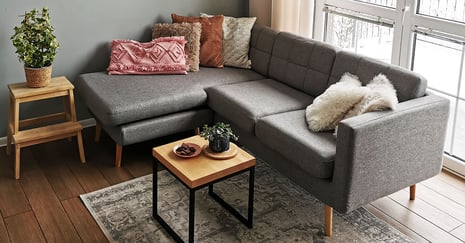Can a corner sofa work well in a small living room?