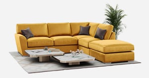 Yellow and mustard corner sofas for your living room