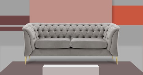 Sofas on metal legs