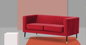 Red sofa