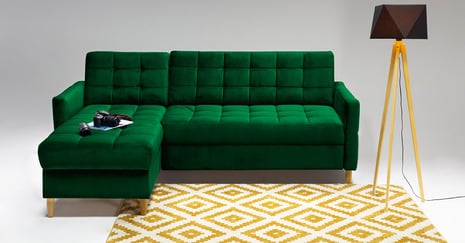 A green corner sofa – suggestions for corner sofas in the shades of green