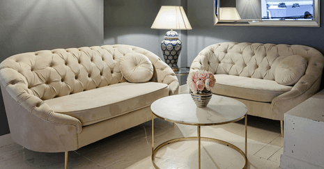 Upholstered furniture for various café concepts