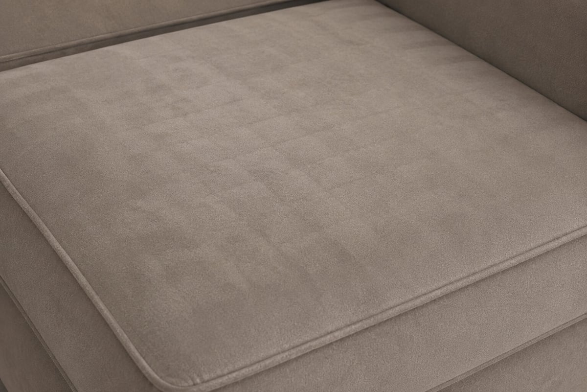 Why might you notice a subtle pattern on the seat cushion?